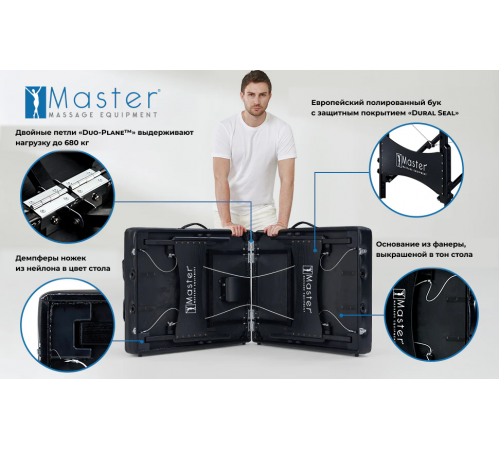Массажный стол складной Master Monaco Airwave, с воздушным массажем