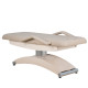 Косметологическая кушетка Аврора, светлый каркас, 3 мотора