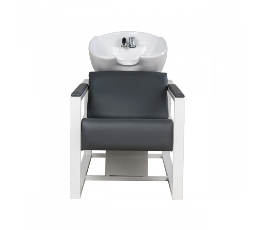 Парикмахерская мойка Дуглас на белом каркасе