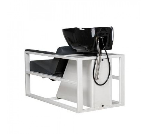 Парикмахерская мойка Дуглас на белом каркасе