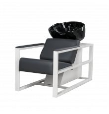 Парикмахерская мойка Дуглас на белом каркасе