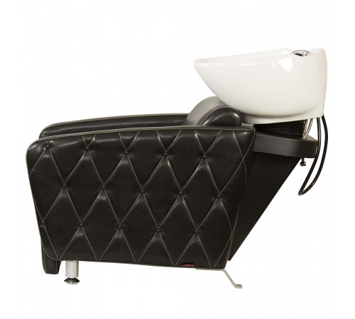 Парикмахерская мойка МД-123 с регулировкой ножной части, прострочкой и утяжкой