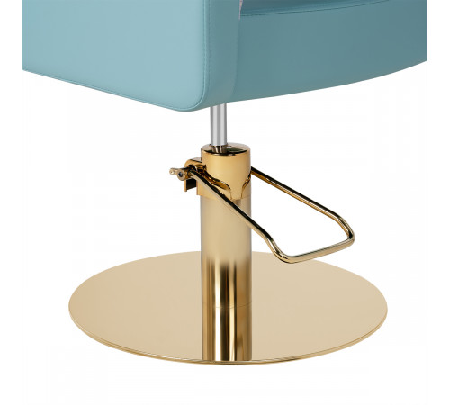 Парикмахерское кресло Одри, основание круг золото