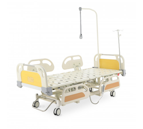 Кровать реанимационная электрическая (5 функций) (МЕ-4019Н-00) с выдвижным ложементом и растоматом CPR+аккумулятор с растоматом