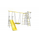 Детский спортивный комплекс для дачи ROMANA Богатырь Плюс - 2 (желтый/серый)