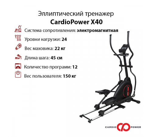 Эллиптический тренажер CardioPower X40