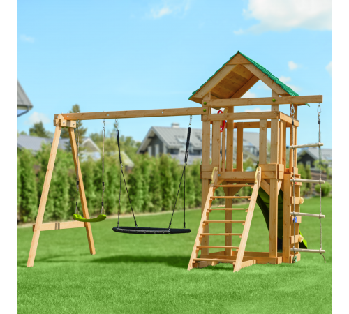 Детский игровой комплекс UNIX Kids (6 in 1) Light Green