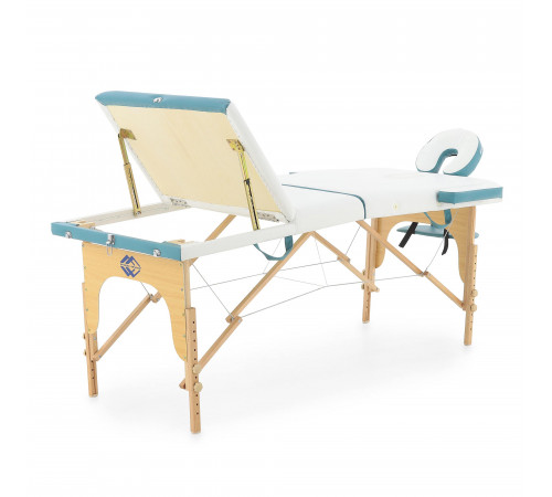 Массажный стол складной деревянный  JF-AY01 3-х секционный (светлая рама)
