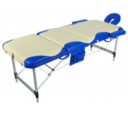 Массажный стол складной алюминиевый JFAL01A М/К (3-х секционный) (МСТ-102Л)