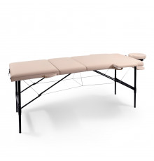 Массажный стол UNIX Превосходный / Superior 3 секции кремовый