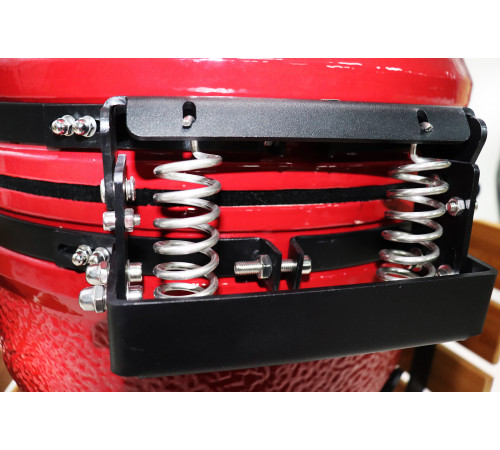 Керамический гриль-барбекю 22 дюйма (красный) (56 см)