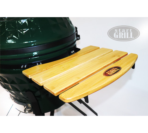 Керамический гриль-барбекю 24 дюйма (зеленый) (61 см)